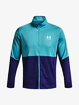 Blouson pour homme Under Armour  PIQUE TRACK JACKET-BLU