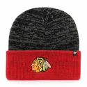 Bonnet d'hiver 47 Brand  Two Tone Brain Freeze Cuff Knit NHL Chicago Blackhawks