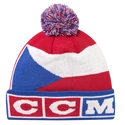 Bonnet d'hiver CCM  FLAG POM KNIT TEAM  CZECH Multiple Team Color