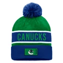 Bonnet d'hiver Fanatics  Authentic Pro Game & Train Cuffed Pom Knit Vancouver Canucks