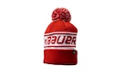 Bonnet de ski Bauer  Team Ribbed Pom Red