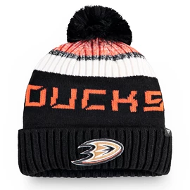 Bonnet Fanatics Pro Rinkside Goalie Beanie Pom Knit NHL Anaheim Ducks