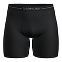 Caleçons pour homme Icebreaker Merino Anatomica Long Boxers Black