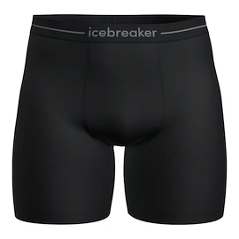 Caleçons pour homme Icebreaker Merino Anatomica Long Boxers Black