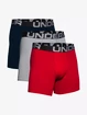 Caleçons pour homme Under Armour  Charged Cotton 6in 3 Pack-RED