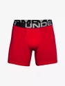 Caleçons pour homme Under Armour  Charged Cotton 6in 3 Pack-RED