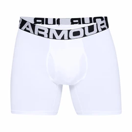 Caleçons pour homme Under Armour Charged Cotton 6in 3 Pack-WHT