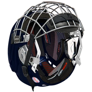 Casque de hockey Warrior Covert CF 80 Combo Navy Senior