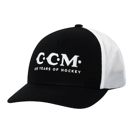 Casquette CCM 125 Anniversary Mesh Trucker Black Senior