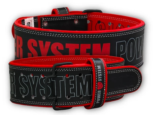 Ceinture de fitness Power System Fitness Opasek Beast erveny