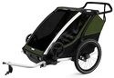 Chariot d’enfant Thule Chariot Cab Aluminum/Cypress Green