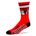 Chaussettes For Bare Feet  4 Stripes Crew NHL Chicago Blackhawks  EUR 43-48