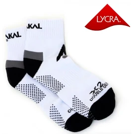 Chaussettes Karakal Socks X2+ Men Ankle White/Black-41-47