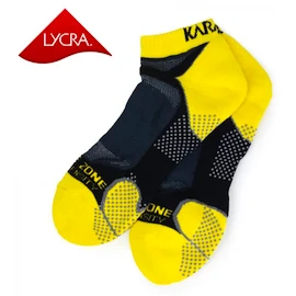 Chaussettes Karakal Socks X4 Men Trainer Yellow Black-41-47