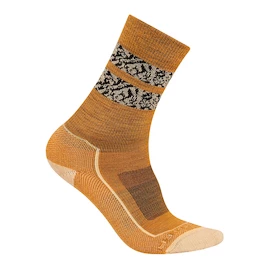 Chaussettes pour femme Icebreaker Merino Hike+ Light Crew Natural Summit Ray/Sunstone/Black