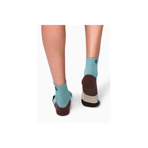 Chaussettes pour femme On  Mid Sock Sea/Rosebrown  L