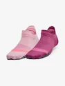 Chaussettes pour femme Under Armour  Breathe 2 No Show Tab 2pk-PNK