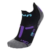 Chaussettes pour femme UYN  RUN 2IN SOCKS Black/Violet  35/36