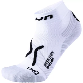 Chaussettes pour femme UYN RUN SUPER FAST SOCKS White/Black