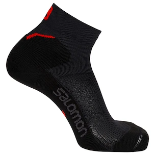 Chaussettes Salomon Speedcross Ankle 2PP Ebony/White  11 1/2 - 14