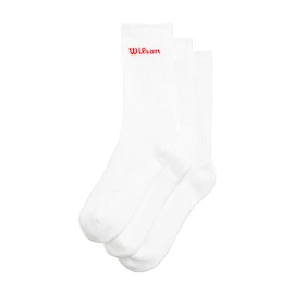 Chaussettes Wilson Crew Logo Sock 3 Pack Bright White