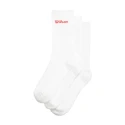 Chaussettes Wilson  Crew Logo Sock 3 Pack Bright White  S