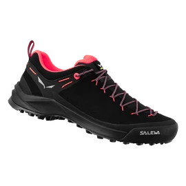 Chaussures d'extérieur pour femme Salewa WILDFIRE LEATHER Black/Fluo Coral