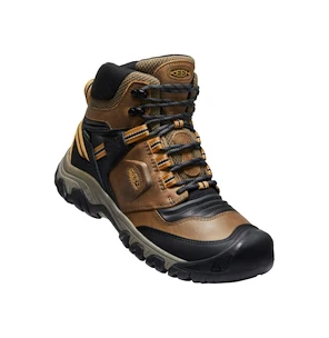 Chaussures d'extérieur pour homme Keen Ridge Flex Mid Wp Bison/Golden Brown