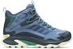 Chaussures d'extérieur pour homme Merrell  Moab Speed 2 Mid Gtx Steel Blue  EUR 45