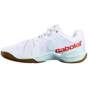 Chaussures d'intérieur pour femme Babolat  Shadow Spirit White/Light Blue