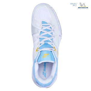 Chaussures d'intérieur pour femme Babolat  Shadow Spirit Women White/Light Blue