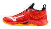 Chaussures d'intérieur pour homme Mizuno  WAVE DIMENSION Radiant Red/White/Carrot Curl