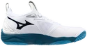 Chaussures d'intérieur pour homme Mizuno  WAVE MOMENTUM 3 White/Sailor Blue/Silver