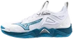 Chaussures d'intérieur pour homme Mizuno  WAVE MOMENTUM 3 White/Sailor Blue/Silver