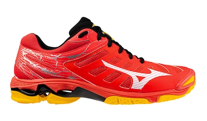 Chaussures d'intérieur pour homme Mizuno  WAVE VOLTAGE Radiant Red/White/Carrot Curl