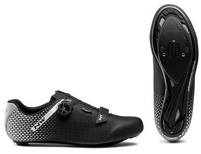 Chaussures de cyclisme sur route NorthWave  Core Plus 2 Wide black