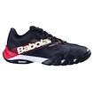 Chaussures de padel pour hommes Babolat  Jet Premura 2 Men Black/Tomato Red