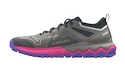 Chaussures de running pour femme Mizuno Wave Ibuki 4 Ghost Gray/High-Vis Pink/Purple Punch  UK 8,5