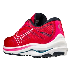 Chaussures de running pour femme Mizuno  Wave Rider 25 Pink Peacock/White  UK 5