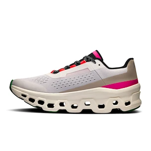 Chaussures de running pour femme On Cloudmonster Silver/Ivory