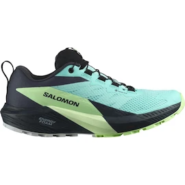 Chaussures de running pour femme Salomon Sense Ride 5 Gtx Blue Radiance / Green Ash / India Ink