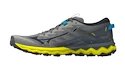 Chaussures de running pour homme Mizuno  Wave Daichi 7 Ghost Gray/Ombre Blue/Bolt 2 (Neon)