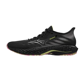 Chaussures de running pour homme Mizuno Wave Rider 28 Black / Silver / Sunny Lime