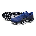 Chaussures de running pour homme Mizuno  Wave Sky 7 Surf the Web/Silver/Dress Blues