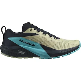 Chaussures de running pour homme Salomon Sense Ride 5 Alfalfa / Carbon / Peacock Blue