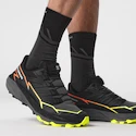 Chaussures de running pour homme Salomon Thundercross  Black / Quiet Shade / Neon Flame