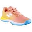 Chaussures de tennis pour enfant Babolat Jet Mach 3 All Court Girl Coral/Gold Fusion