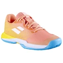 Chaussures de tennis pour enfant Babolat Jet Mach 3 All Court Girl Coral/Gold Fusion