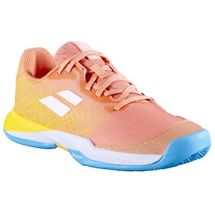 Chaussures de tennis pour enfant Babolat Jet Mach 3 All Court Girl Coral/Gold Fusion