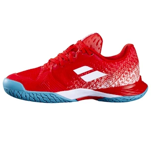 Chaussures de tennis pour enfant Babolat Jet Mach 3 Junior AC Girl Fiesta Red